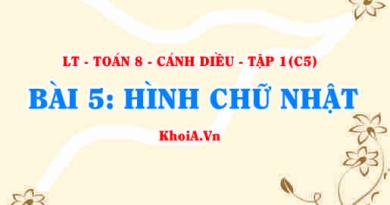 Dấu hiệu nhận biết Hình chữ nhật, tính chất, khái niệm Hình chữ nhật? Toán 8 bài 5 c5cd1